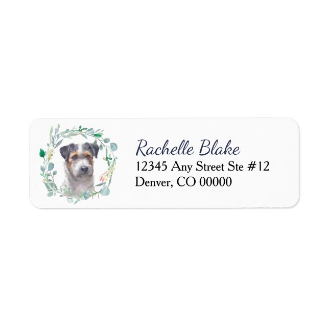 Tricolor Jack Russell Terrier Wreath (Front)