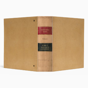 Tricolor Law Book Style Binder
