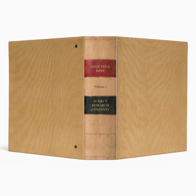 Tricolor Law Book Style Binder (Background)