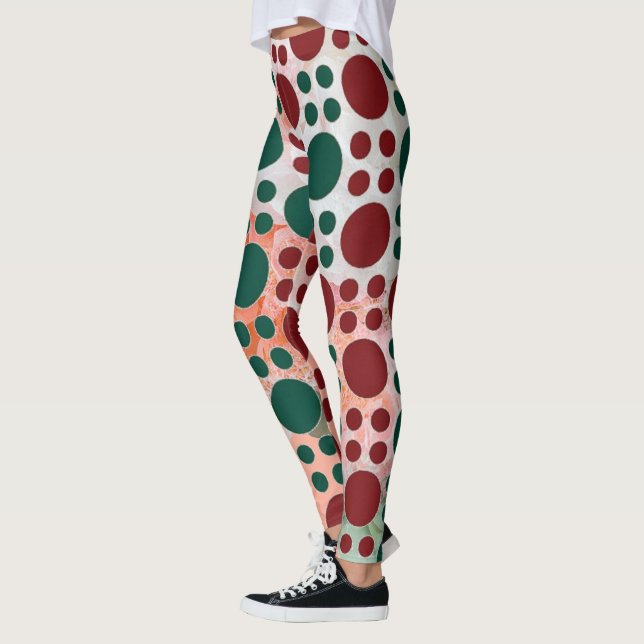 Tricolor Polka dot Leggings (Left)