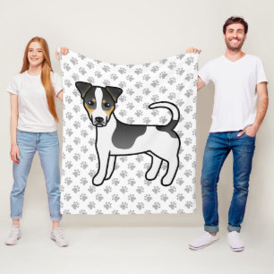 Tricolor Smooth Coat Jack Russell Terrier Dog Fleece Blanket