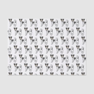 Tricolor Smooth Coat Jack Russell Terrier Dogs Tissue Paper