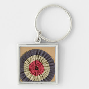 Tricolore rosette keychain