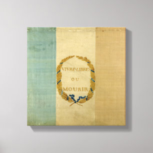 Tricolore with the motto 'Live Free or Die' Canvas Print