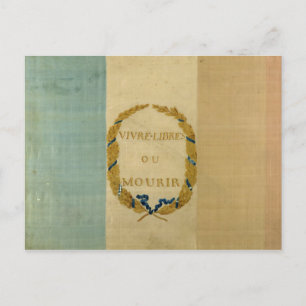 Tricolore with the motto 'Live Free or Die' Postcard