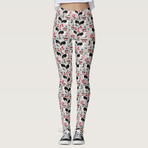 Tricolored Corgi Christmas Leggings