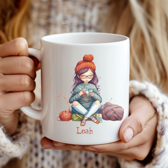Tricot/Crocheter Mug de l'amant (Créateur téléchargé)