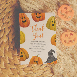 Tricoter ou traiter Halloween Anniversaire Merci
