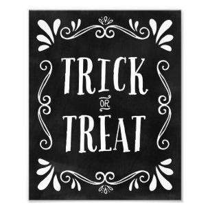 Tricoter ou traiter   Impression d'art Halloween