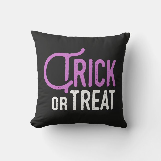 Tricoter ou traiter | Oreiller à lancer d'Hallowee (Recto)