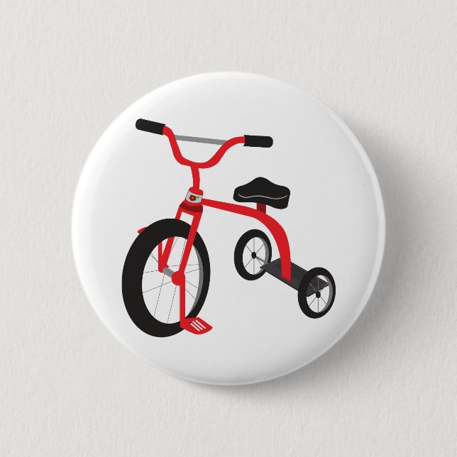 Tricycle 2 Inch Round Button (Front)