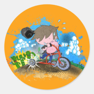 Tricycle Classic Round Sticker