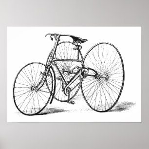 Tricycle drawing poster