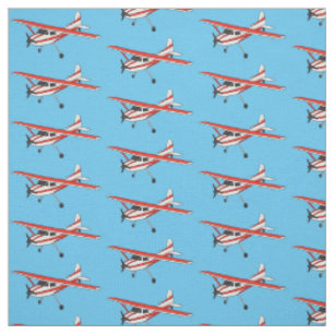 Tricycle gear aircraft cartoon fabric