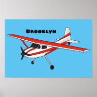 Tricycle gear aircraft cartoon