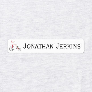 Tricycle or Iron On Logo Labels
