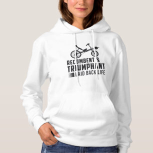 Tricycle Recumbent & Triumphant Vintage Retro Hoodie