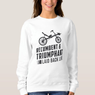 Tricycle Recumbent & Triumphant Vintage Retro Sweatshirt