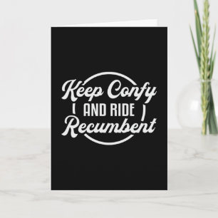 Tricycle Triker Keep Confy And Ride Recumbent Cool Card