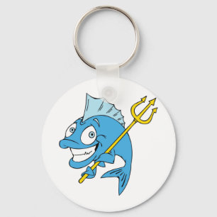 Trident the Fish Keychain
