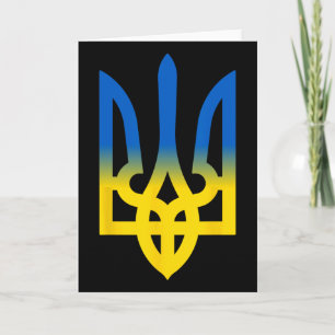 Trident Ukrainian Volodymyr Zelensky President Of  Card