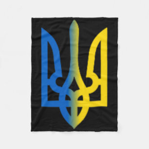 Trident Ukrainian Volodymyr Zelensky President Of  Fleece Blanket