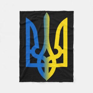 Trident Ukrainian Volodymyr Zelensky President Of  Fleece Blanket