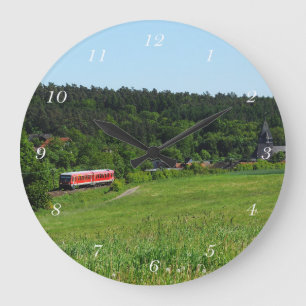 Triebwagen bei Wiesenfeld Large Clock