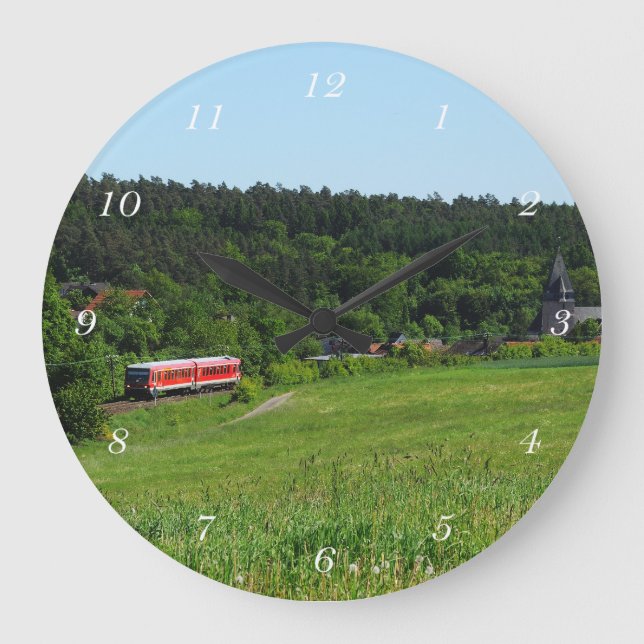 Triebwagen bei Wiesenfeld Large Clock (Front)