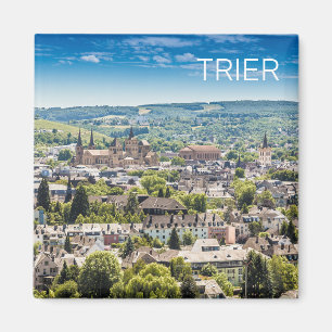 Trier Cityscape Panorama Moselle Germany Souvenir  Magnet