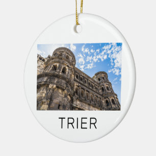 Trier Porta Nigra Rhineland Palatinate Germany  Ceramic Ornament