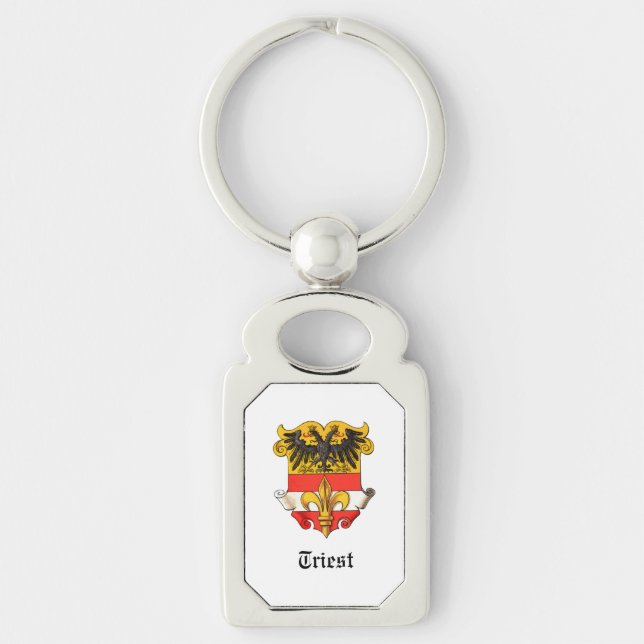 Trieste Imperial city Coat of Arms 1467-1919 Keychain (Front)