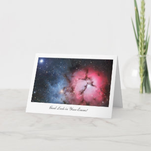 Trifid Nebula - Good Luck in Your Exams Card