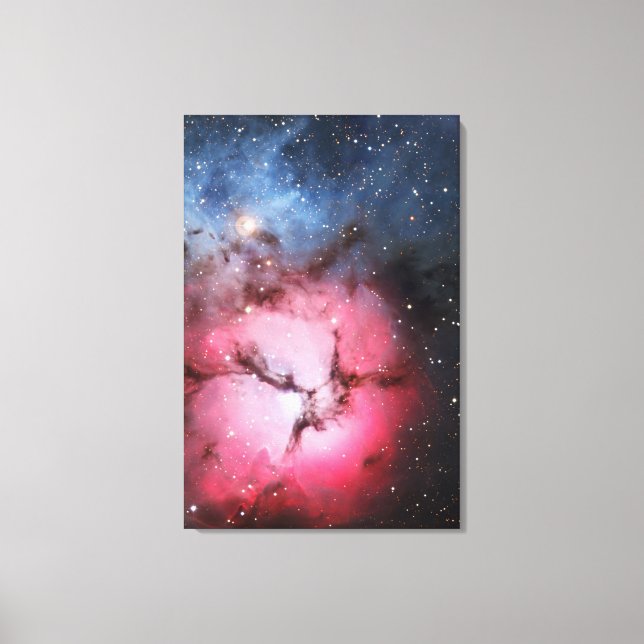 Trifid Nebula, Messier 16 - Pillars of Creation Canvas Print (Front)