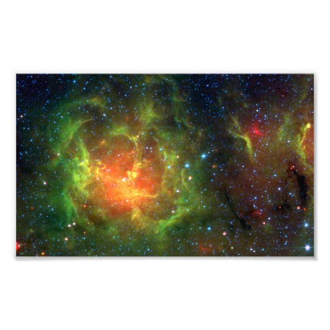 Trifid Nebula NASA Spitzer Photo Print (Front)