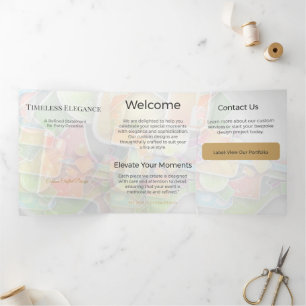 Trifold Card Minimalist Elegant Neutral Design