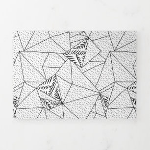 Trifold Letter Fold Cards   Custom 5x7 Design