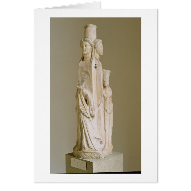 Triform Herm of Hecate, Marble sculpture, Attic pe (Front)