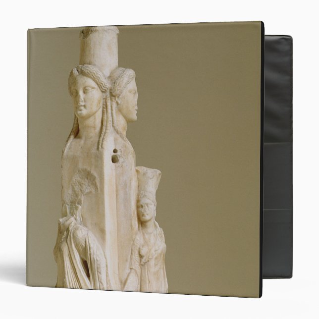 Triform Herm of Hecate, Marble sculpture, Attic pe Binder (Front/Inside)