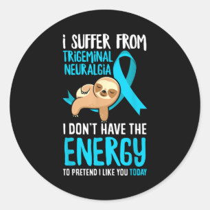 Trigeminal Neuralgia Awareness Apparel & Trige Classic Round Sticker