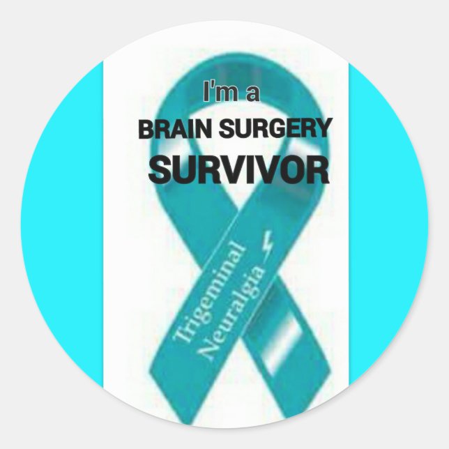 Trigeminal Neuralgia Awareness Classic Round Sticker (Front)