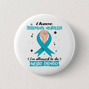 Trigeminal Neuralgia Awareness Month Ribbon Gifts 2 Inch Round Button