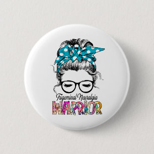 Trigeminal Neuralgia Awareness Month Ribbon Gifts 2 Inch Round Button