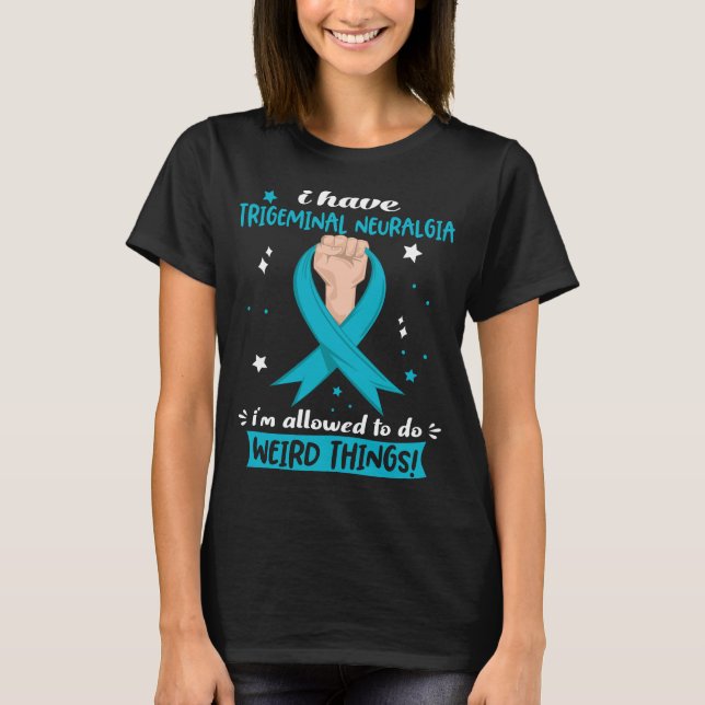 Trigeminal Neuralgia Awareness Month Ribbon Gifts T-Shirt (Front)