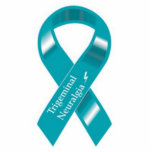 Trigeminal Neuralgia Awareness ribbon pin Photo Sculpture Button<br><div class="desc">Make sure everyone knows why your holding your face with this TN awareness ribbon pin. (makes a great gift too!)</div>