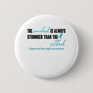 Trigeminal Neuralgia Awareness Ribbon Support Gift 2 Inch Round Button