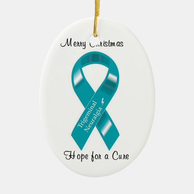 Trigeminal Neuralgia Hope for a Cure Ornament (Front)