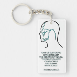 Trigeminal Neuralgia Nerve Distribution Keychain