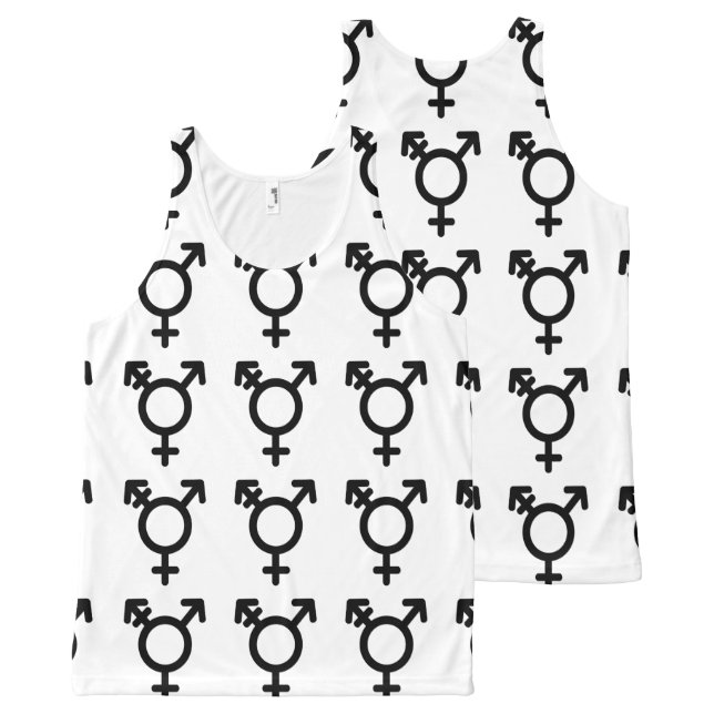 Trigender Pride All-Over-Print Tank Top (Front and Back)