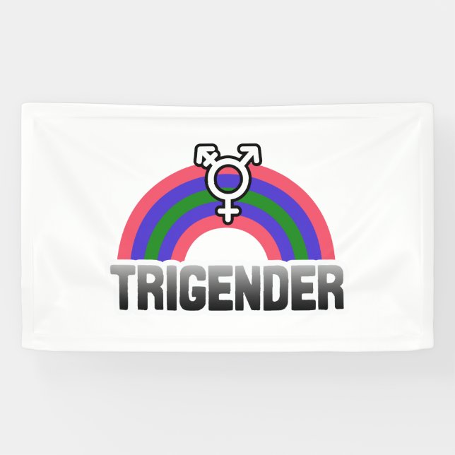 Trigender Pride Banner (Horizontal)